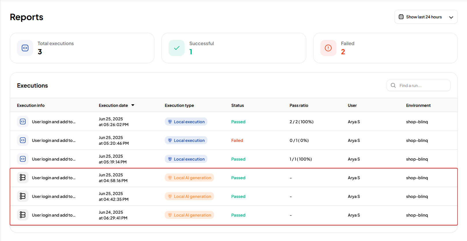 AI Generation Report