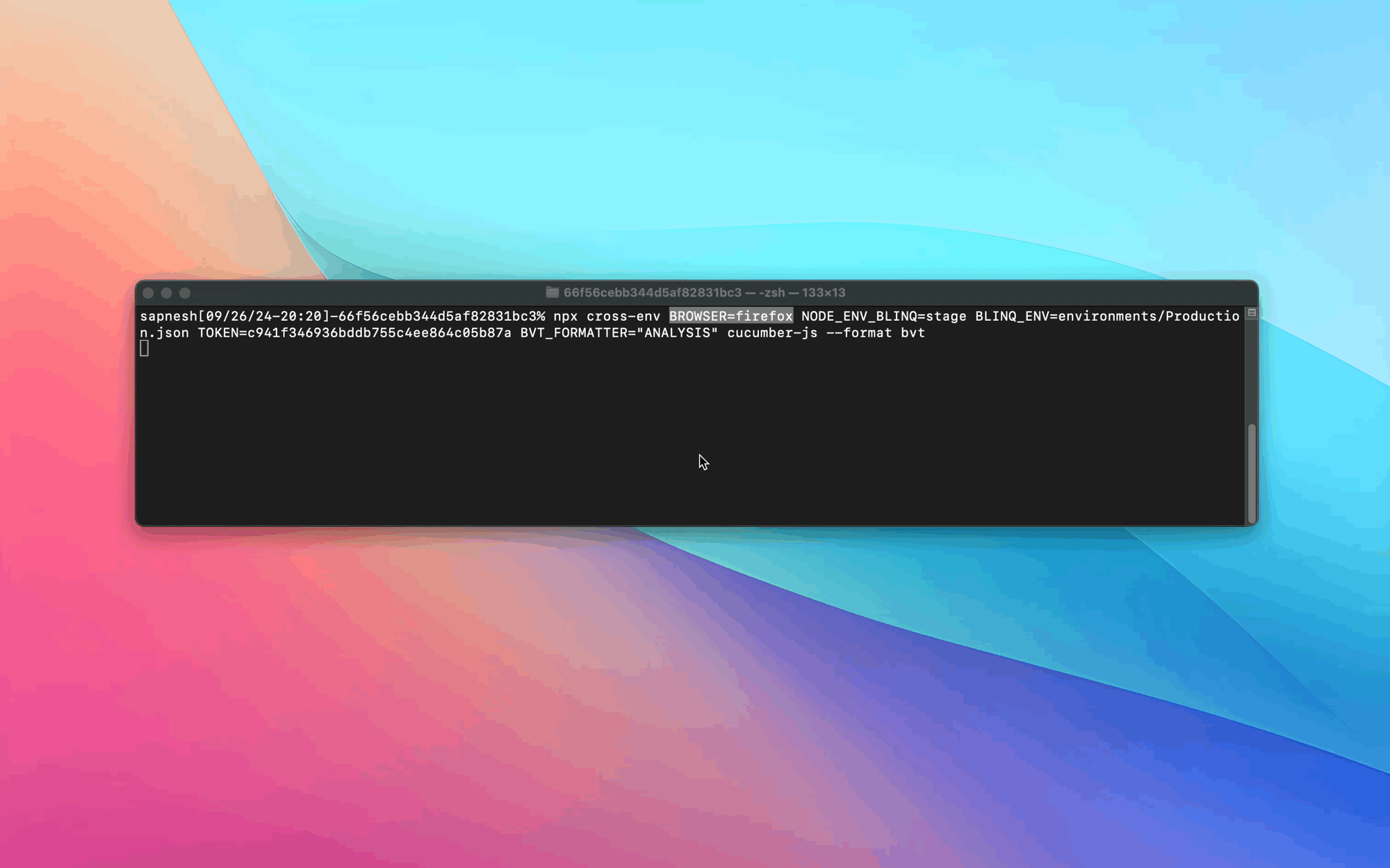 Run in different browsers