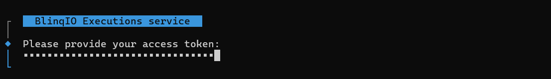 Token authentication prompt