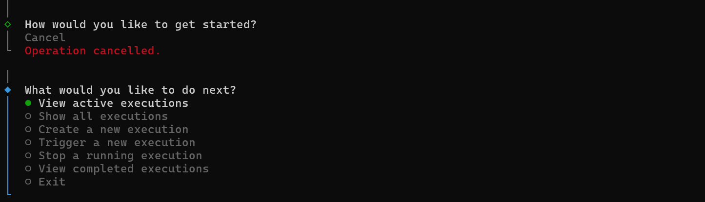 Create new execution prompt