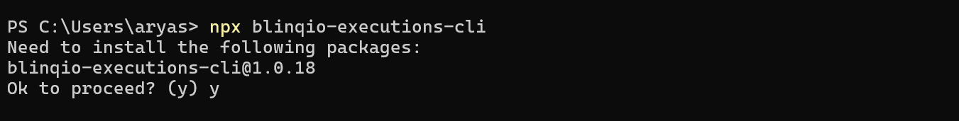 CLI first-run confirmation